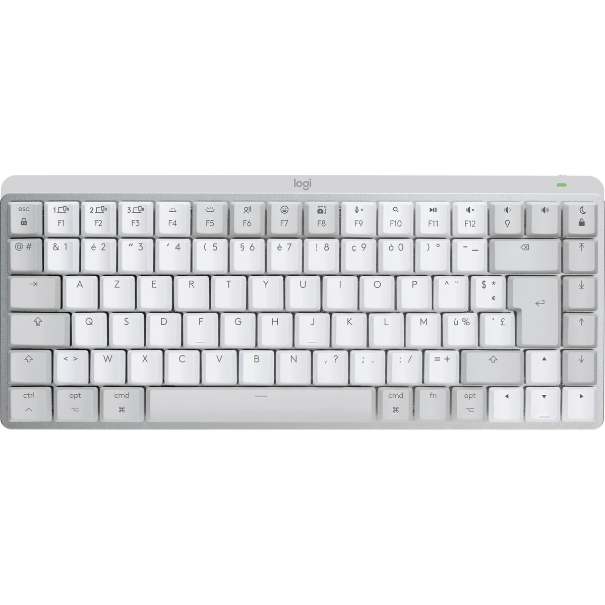 Tastiera Wireless Logitech MX Mini Mechanical for Mac Bianco Bianco/Grigio Francese AZERTY